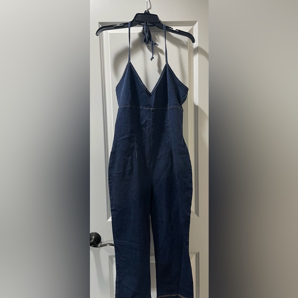 Joyce Leslie one piece Jean  jumpsuit size large